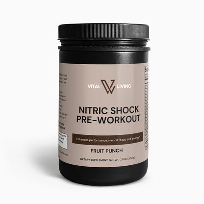 Nitric Shock Pre-Workout Powder (Fruit Punch)